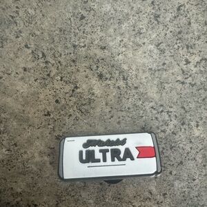 Ultra beer croc charm White and Black